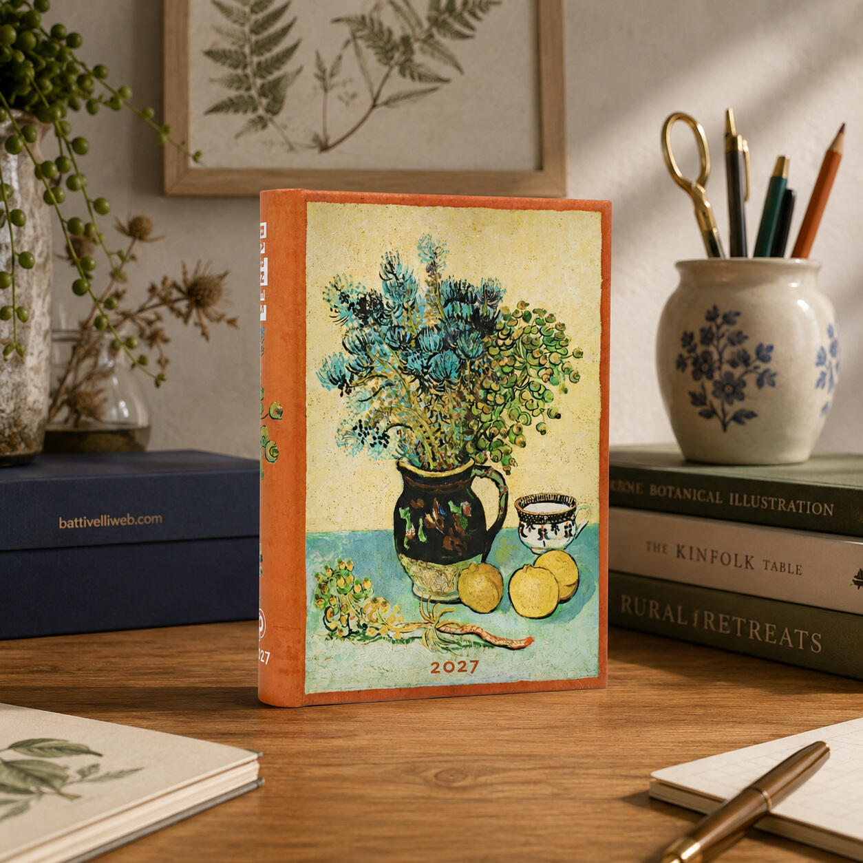 Agenda Giornaliera 2027 "Natura Morta, Van Gogh" Mini – 9,5 × 14 cm PAPERBLANKS