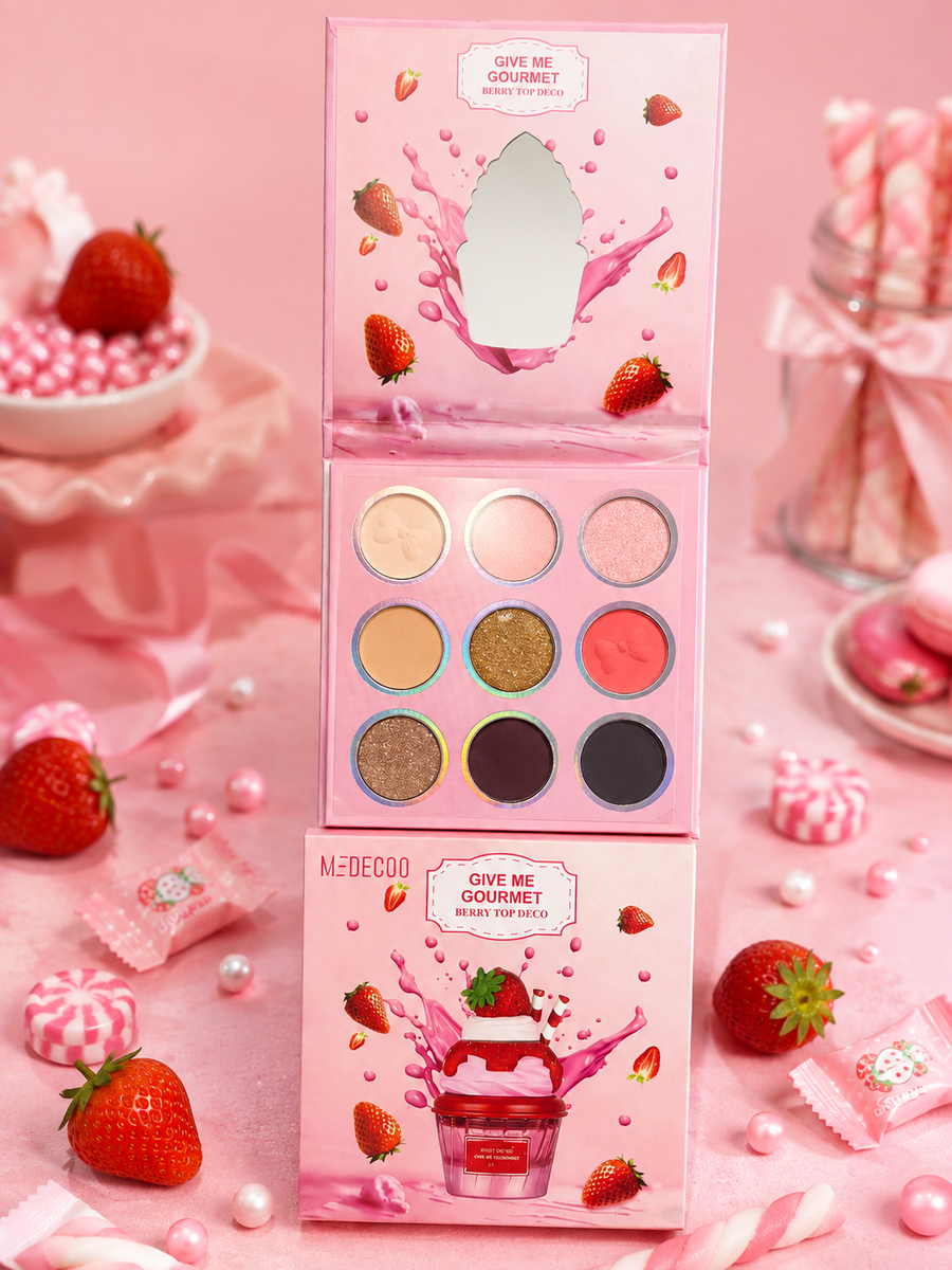  Medecoo Paletta ombretto da 9 colori Strawberry [Quantità minima 12 pezzi]