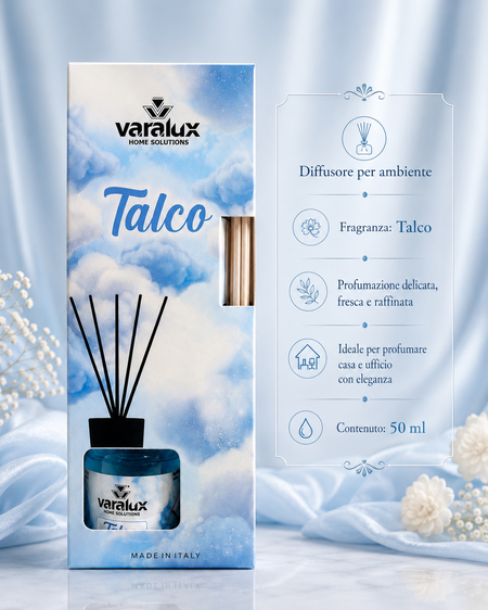 Varalux Diffusore aroma Talco da 50 Ml [Quantità minima 12 pezzi]