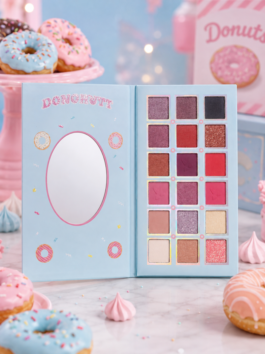 Medecoo Paletta Ombretto Da 18 colori Doughnut [Quantità minima 12 pezzi]