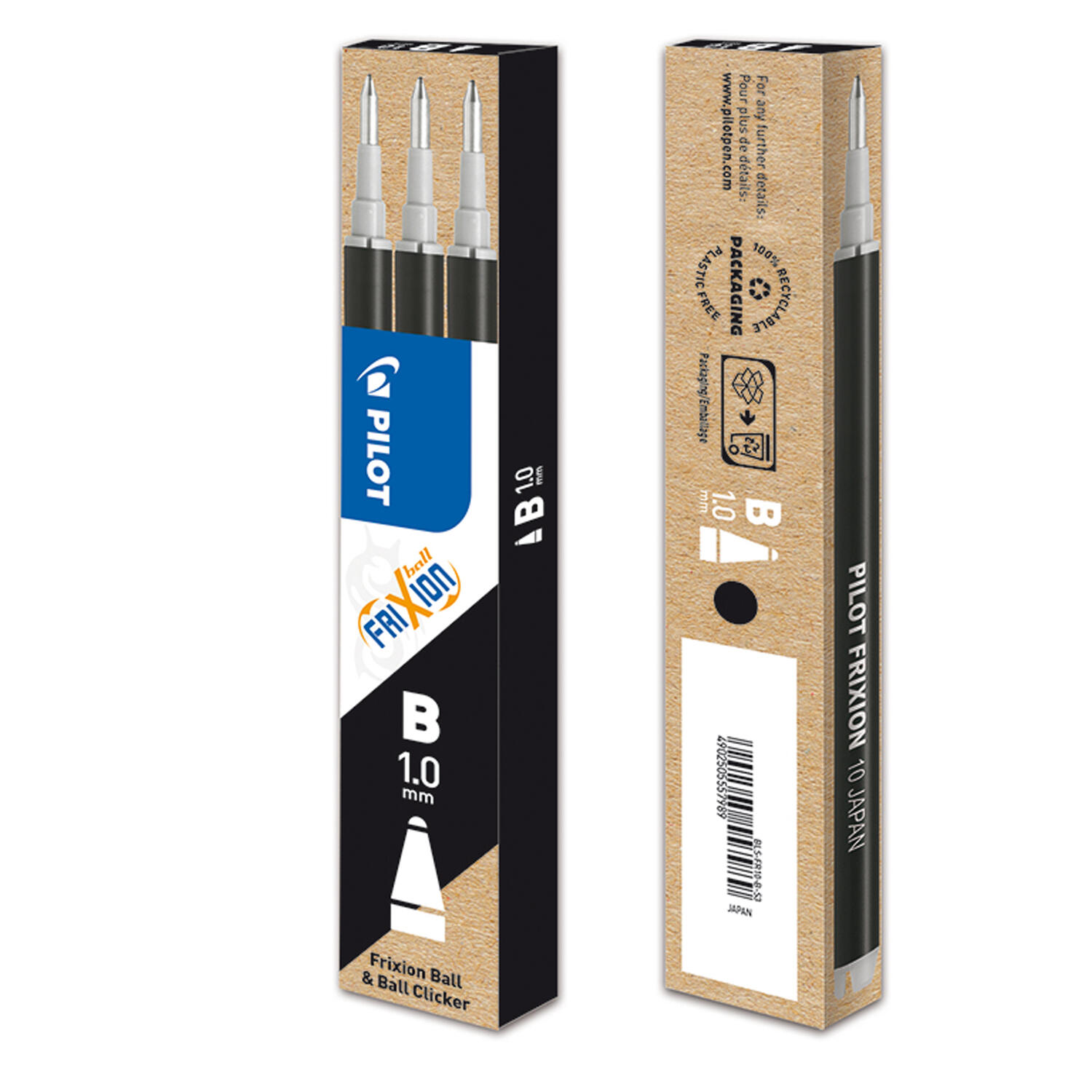 Refill di Ricarica per Penna Sfera FRIXIONball CLICKER 1 mm PILOT - conf. 3 pz