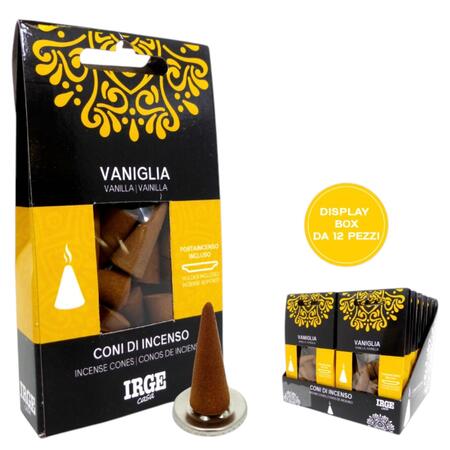IRGE CONO INCENSO 12 PEZZI VANIGLIA
