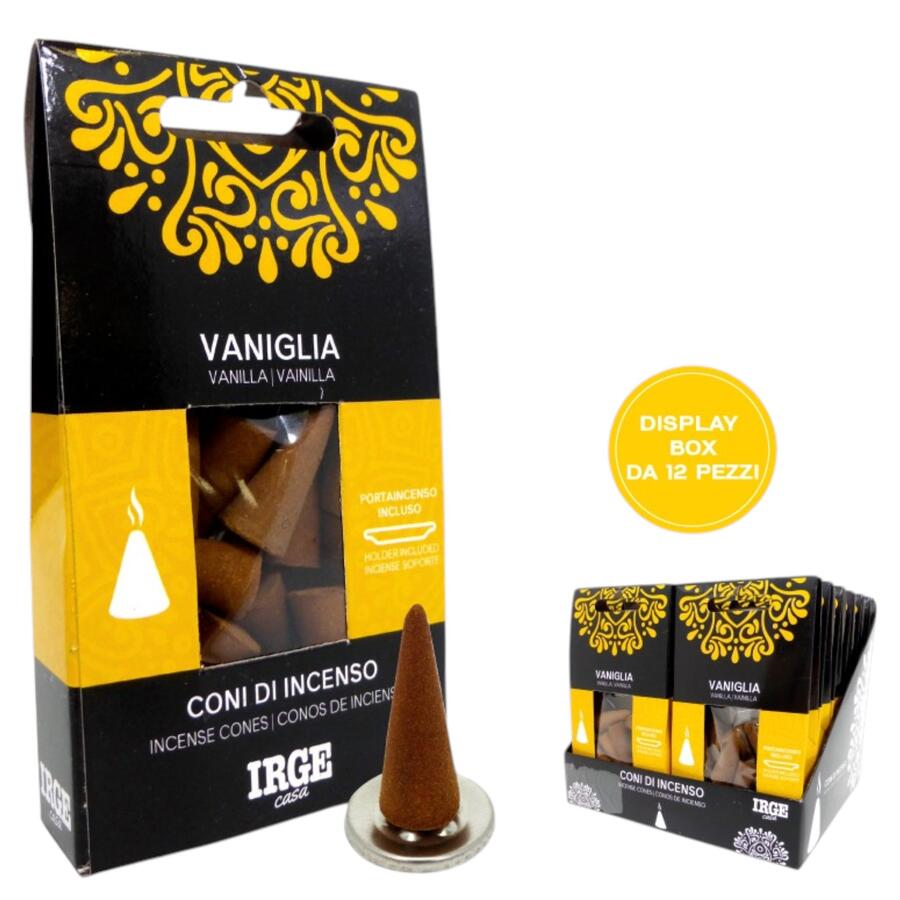 IRGE CONO INCENSO 12 PEZZI VANIGLIA