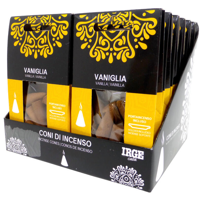IRGE CONO INCENSO 12 PEZZI VANIGLIA