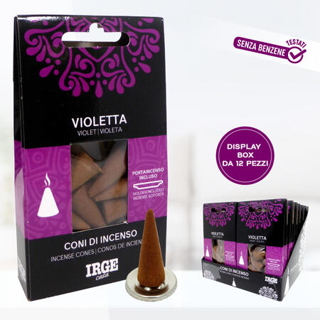 IRGE CONO INCENSO 12 PEZZI VIOLETTA