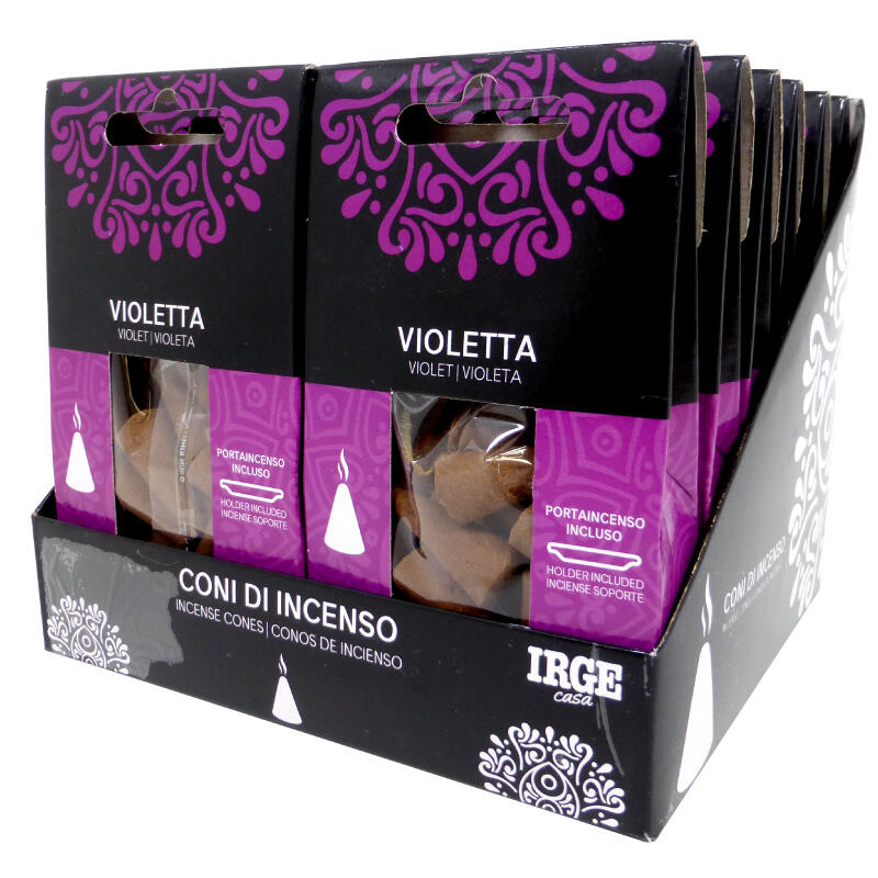 IRGE CONO INCENSO 12 PEZZI VIOLETTA