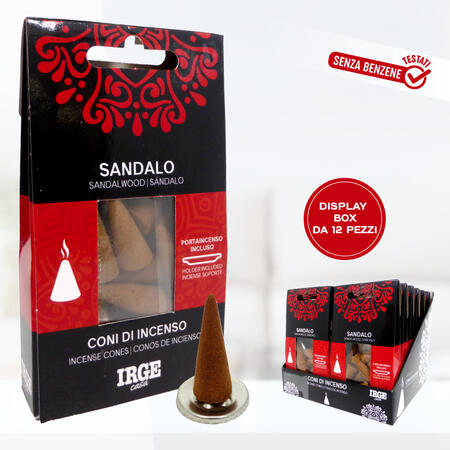 IRGE CONO INCENSO 12 PEZZI SANDALO