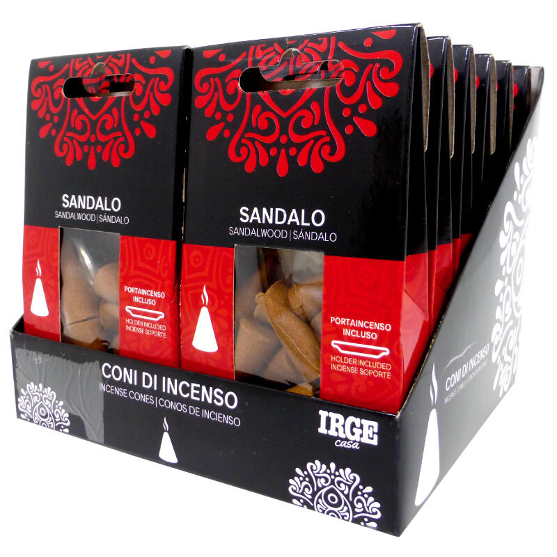 IRGE CONO INCENSO 12 PEZZI SANDALO