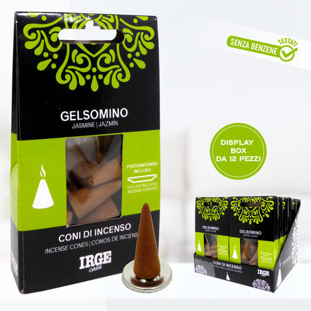 IRGE CONO INCENSO 12 PEZZI GELSOMINO