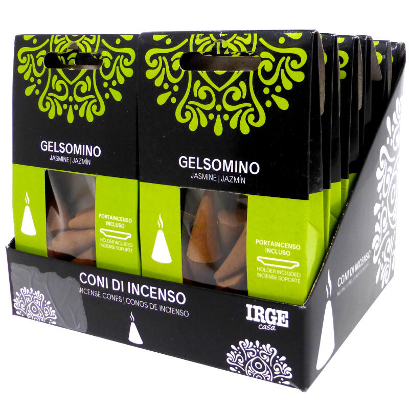 IRGE CONO INCENSO 12 PEZZI GELSOMINO