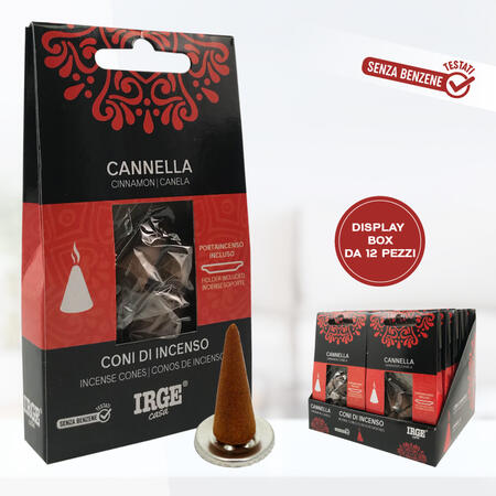 IRGE CONO INCENSO 12 PEZZI CANNELLA