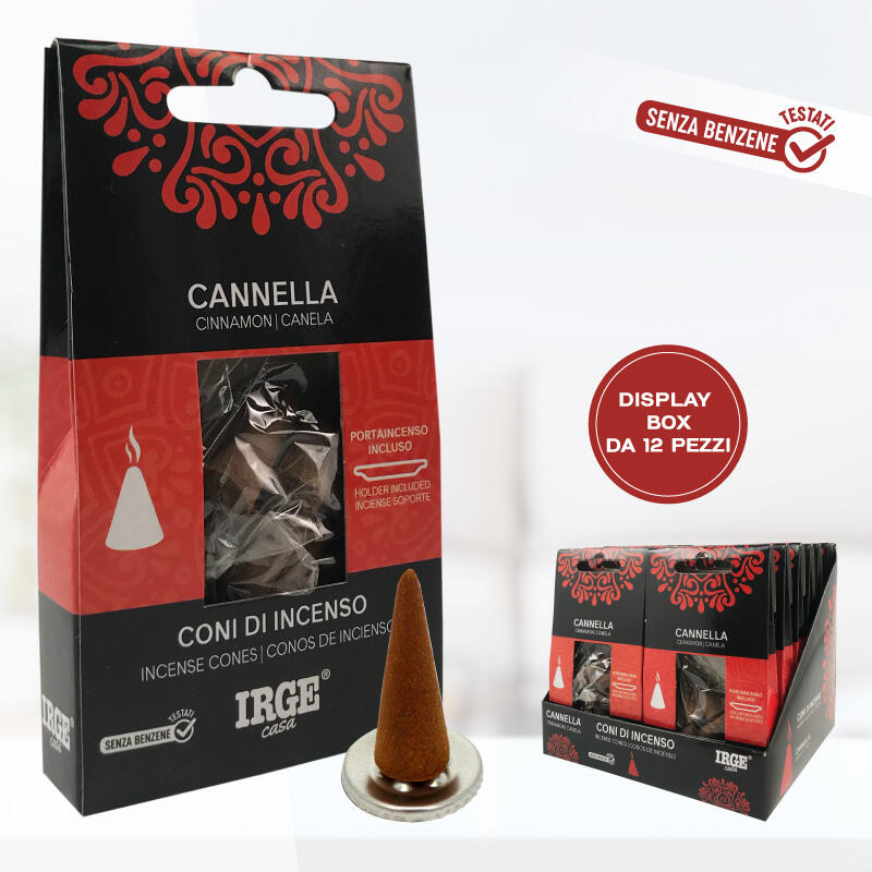 IRGE CONO INCENSO 12 PEZZI CANNELLA
