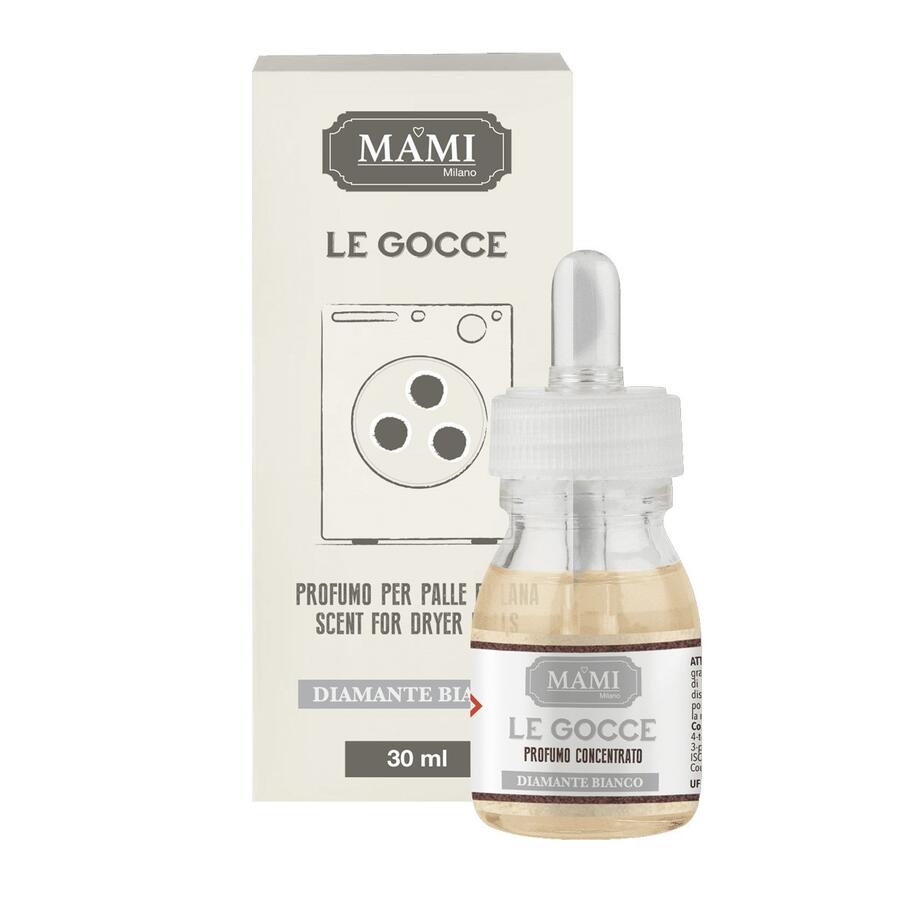 MAMI Milano Le Gocce "Diamante Bianco" — essenza concentrata 30 ml per palle di lana