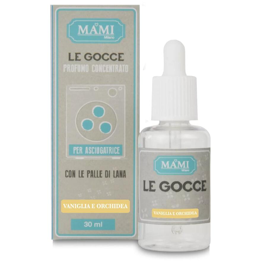 MAMI Milano Le Gocce "Vaniglia e Orchidea" — essenza concentrata 30 ml per palle di lana