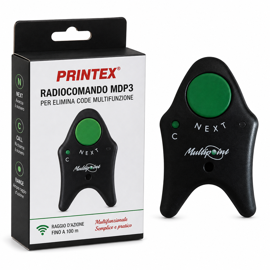 Radiocomando per Sistema Elimina Code PRINTEX