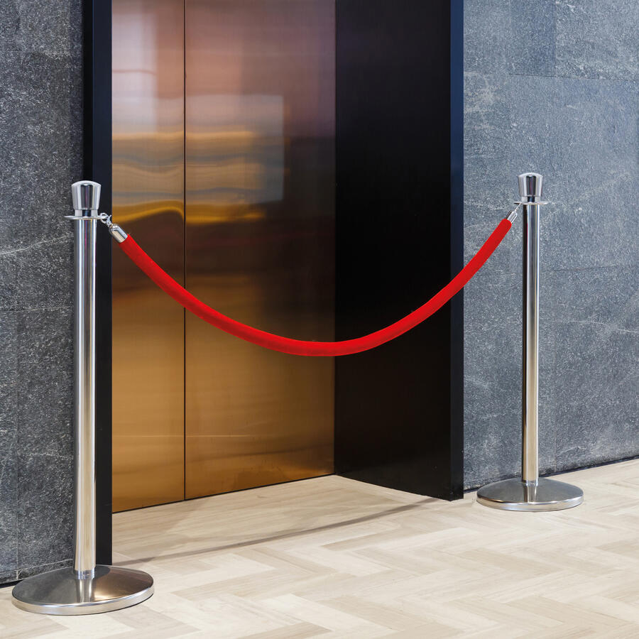 Colonnina Linea BUDGET Segna Percorso a Cordone SECURIT - conf. 2 pz