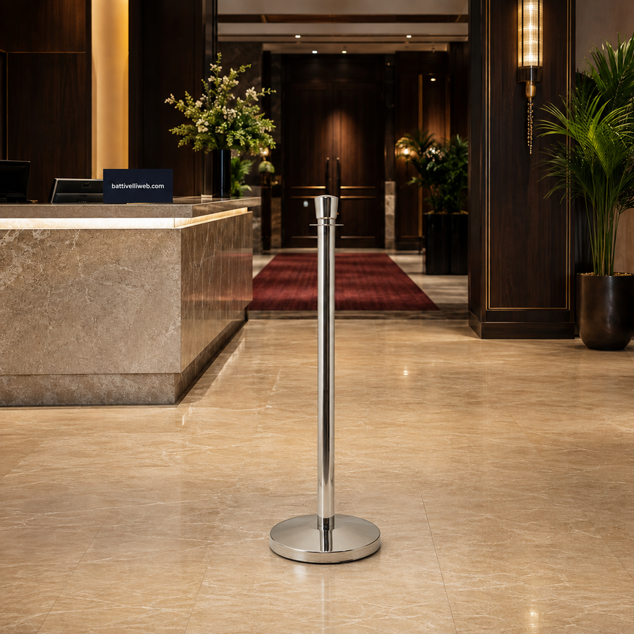 Colonnina Linea BUDGET Segna Percorso a Cordone SECURIT - conf. 2 pz