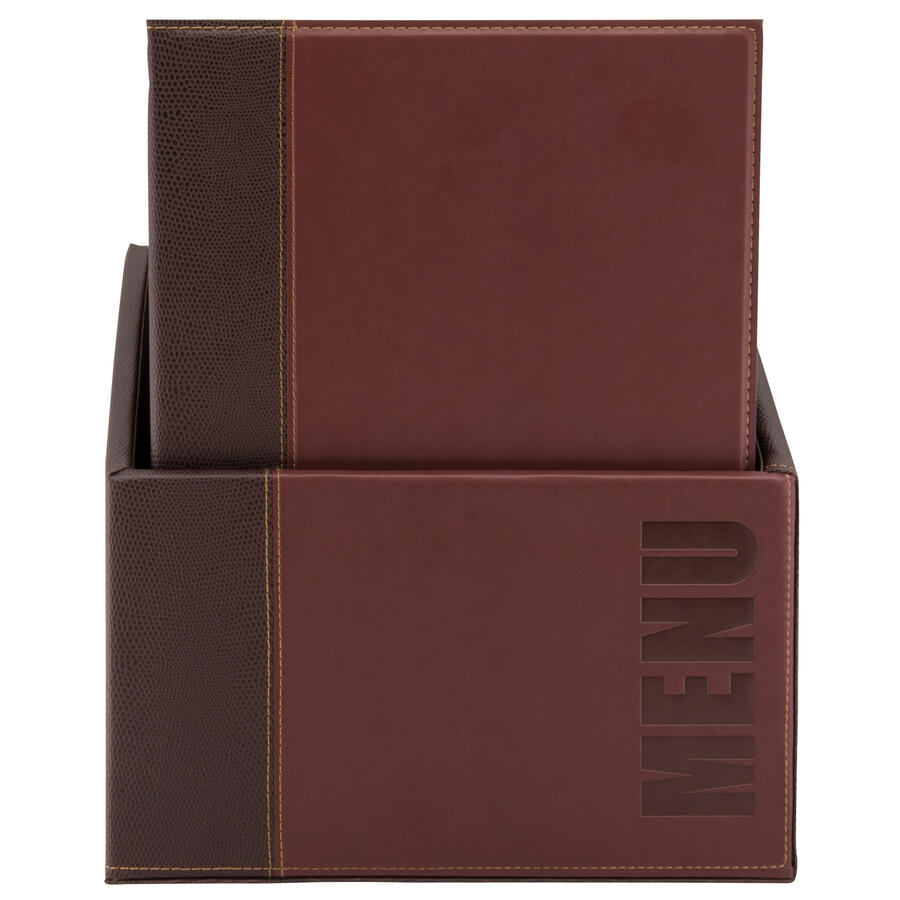 MENU-BOX TRENDY con 20 Porta Menù SECURIT