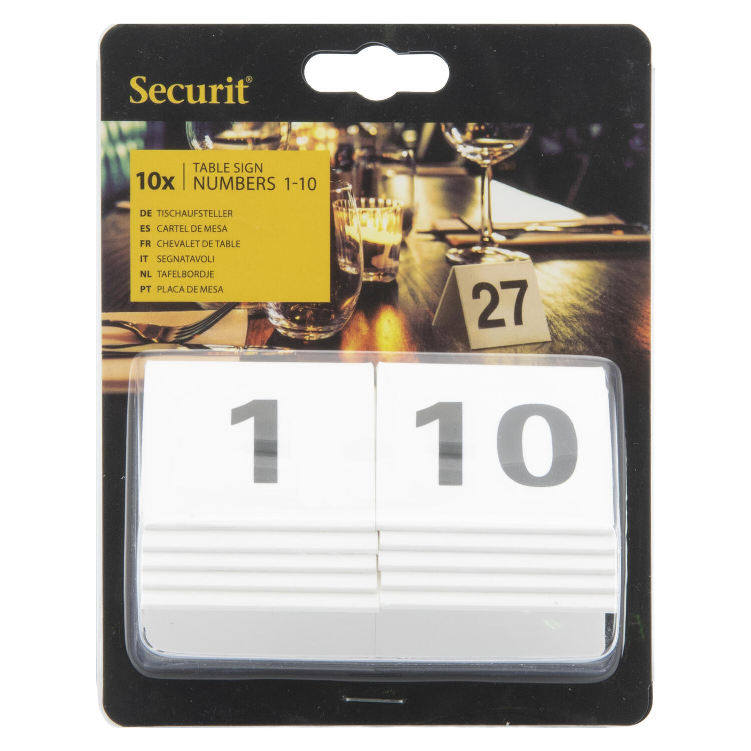 Numeri per Tavoli Ristorante SECURIT