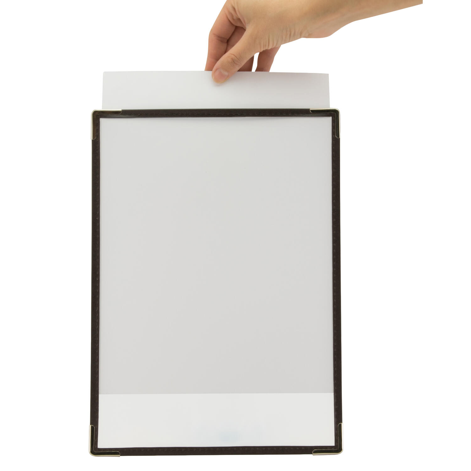 Porta Menu' A4 CRYSTAL Trasparente Rinforzato SECURIT - conf. 3 pz