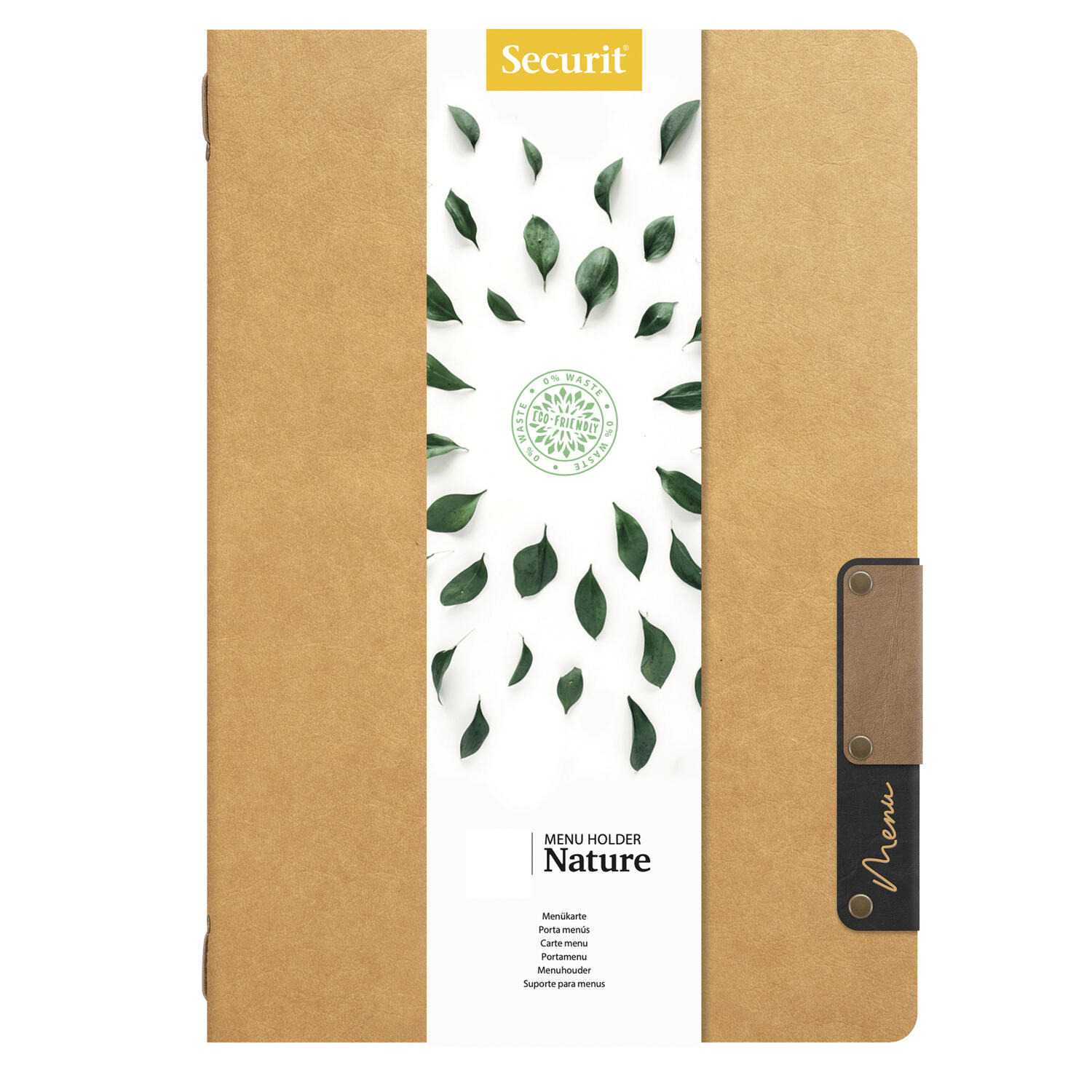 Porta Menù A4 NATURE con Inserto Doppio SECURIT