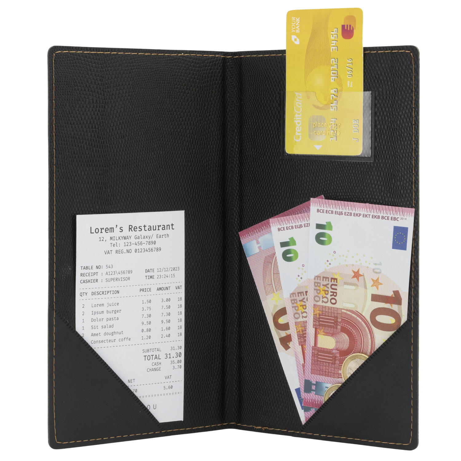 Porta Conto TRENDY con Tascha Portabiglietti da Visita SECURIT