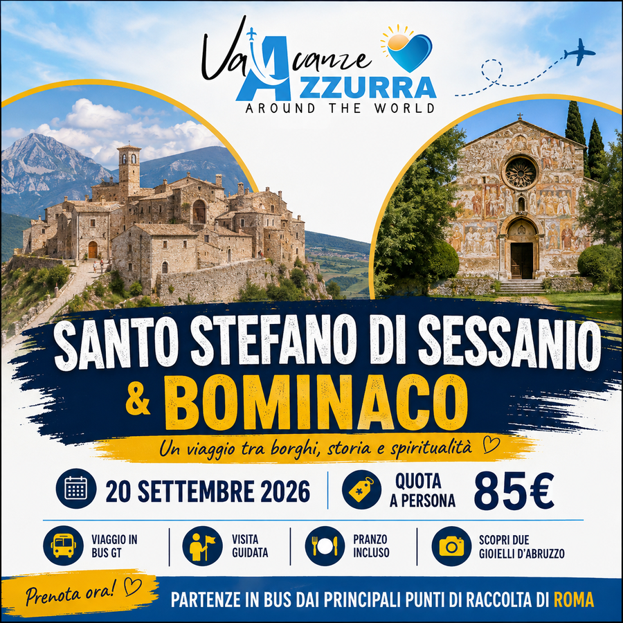 20 SETTEMBRE 2026 SANTO STEFANO DI SESSANIO E BOMINACO