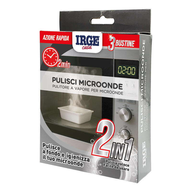 IRGE PULISCI MICRONDE A VAPORE 1 IN 1 3 BUSTINE 