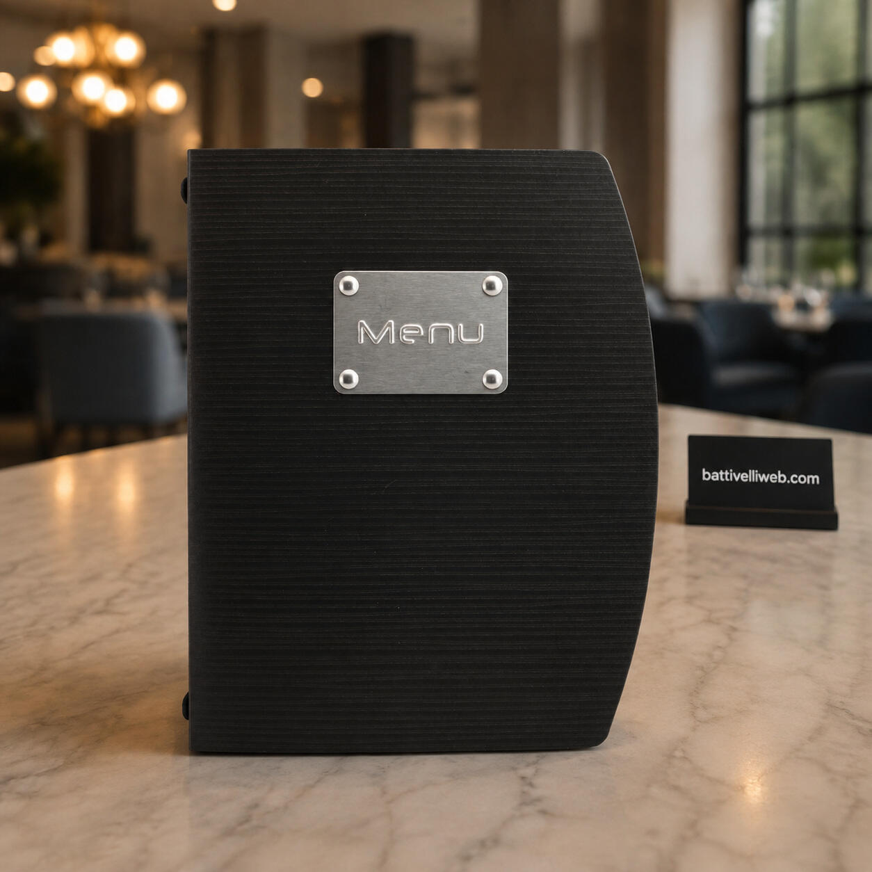 Porta Menù A5 RIO con Inserto Doppio SECURIT