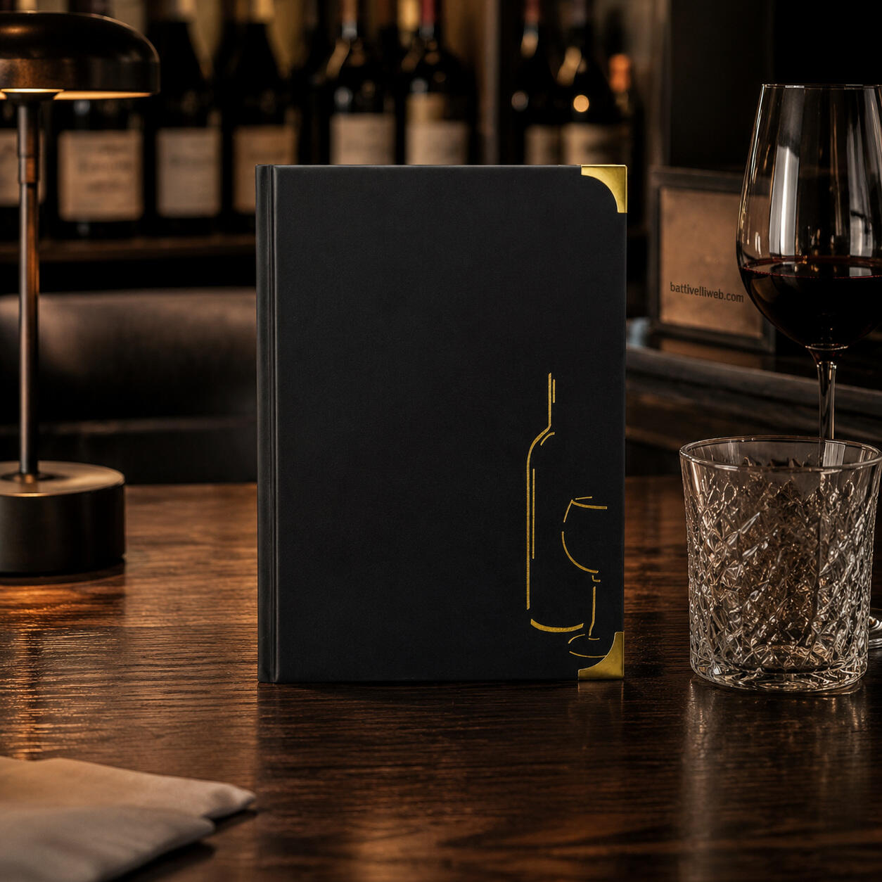 Carta dei Vini A4 BASIC in PVC con 4+2 Buste Fisse SECURIT