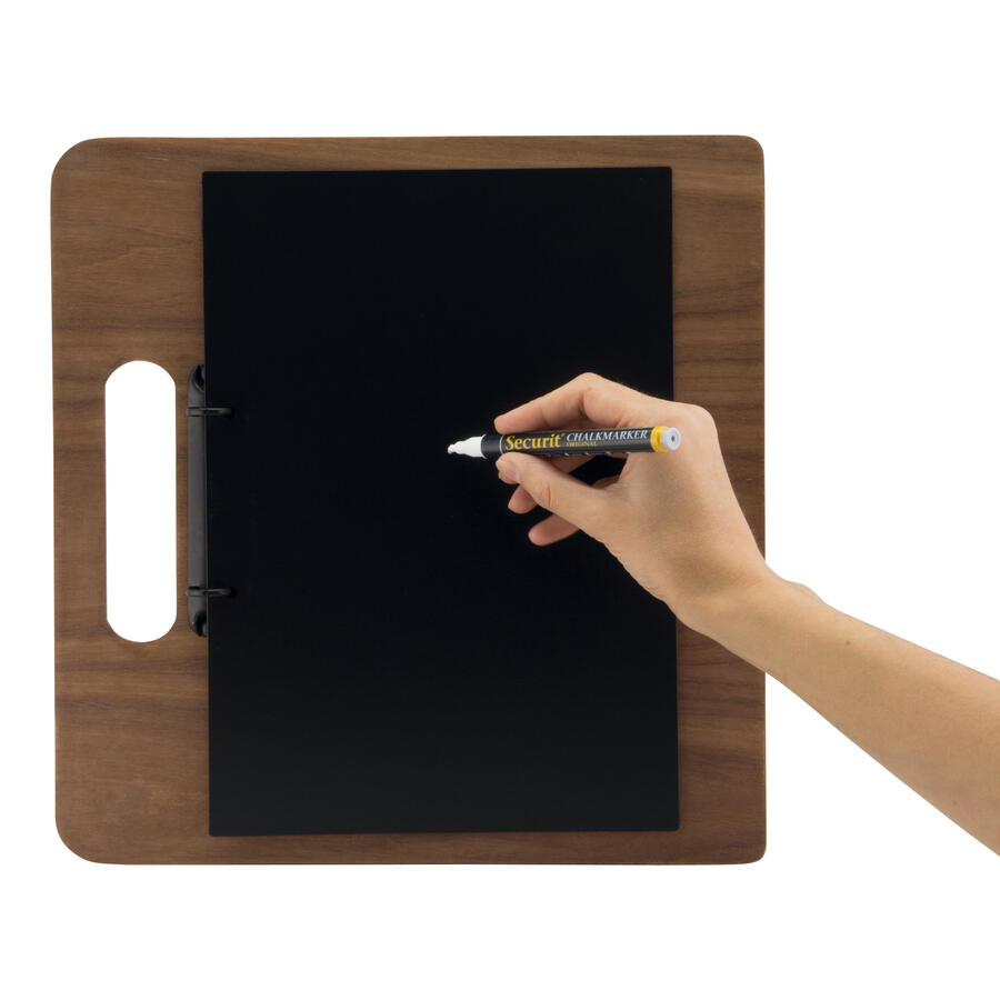 Porta Menù A4 CHOPPING in Legno SECURIT