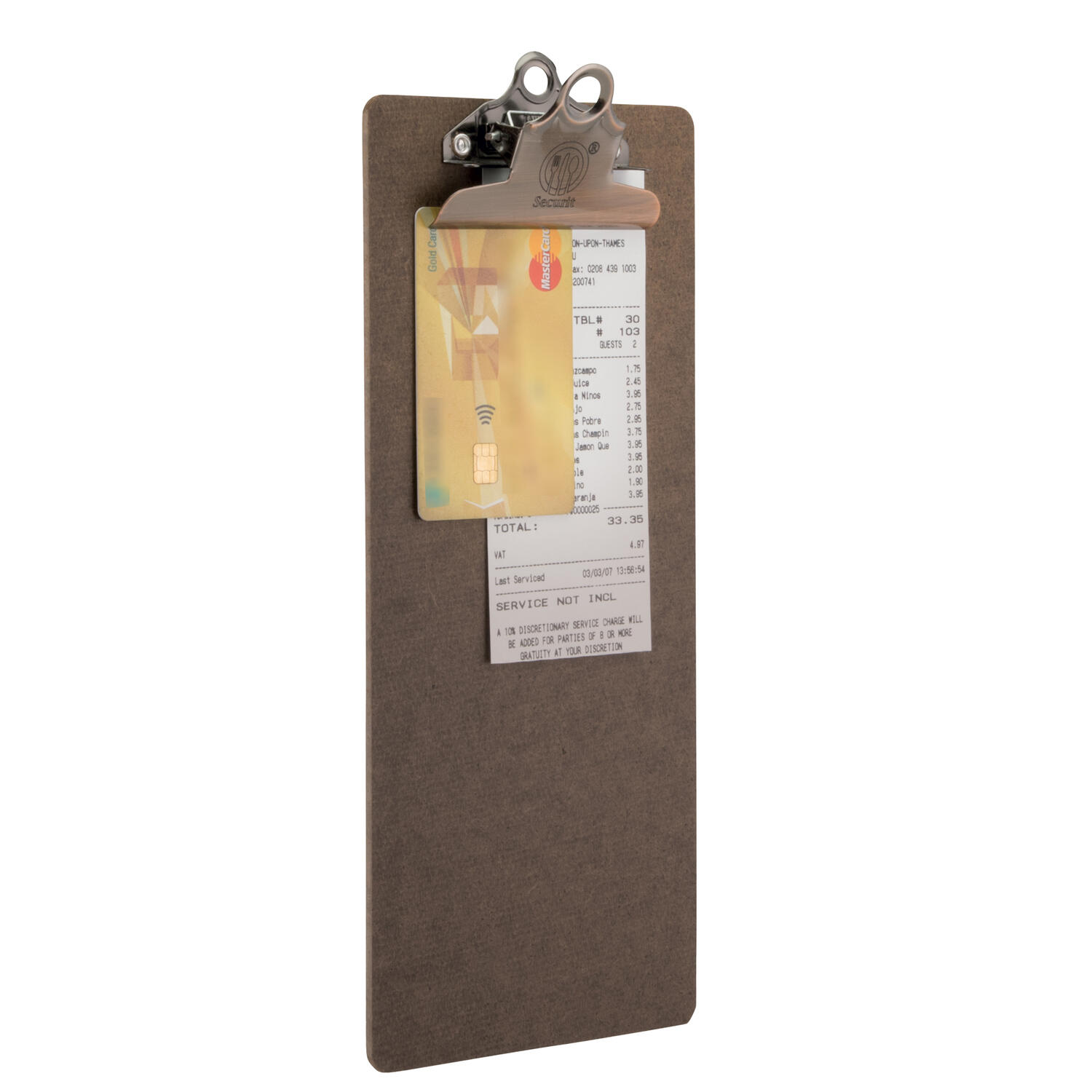 Porta Conto con Clip in Legno SECURIT