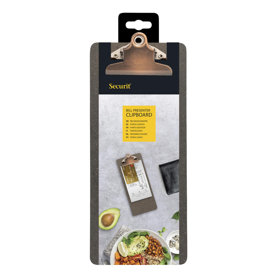Porta Conto con Clip in Legno SECURIT
