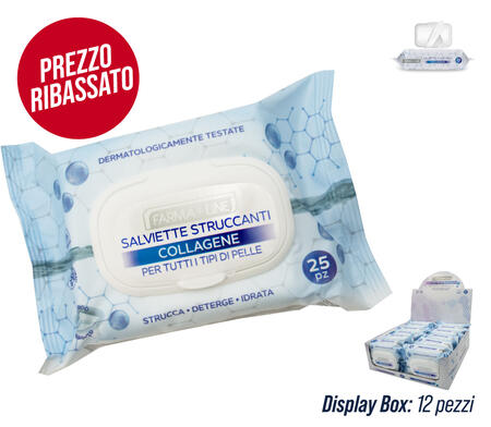 IRGE SALVIETTINE STRUCCANTI COLLAGENE 25 PEZZI 