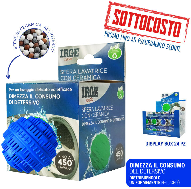 IRGE SFERA LAVATRICE CON CERAMICA 7X8 CM