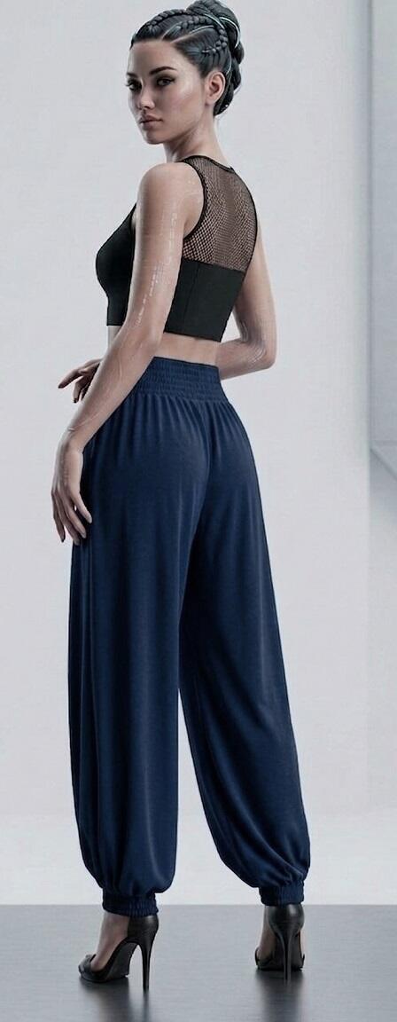 PANTS ON THE DANCE HIGH WAIST IN 3 VERSIONS BABUSCA 1-0011 