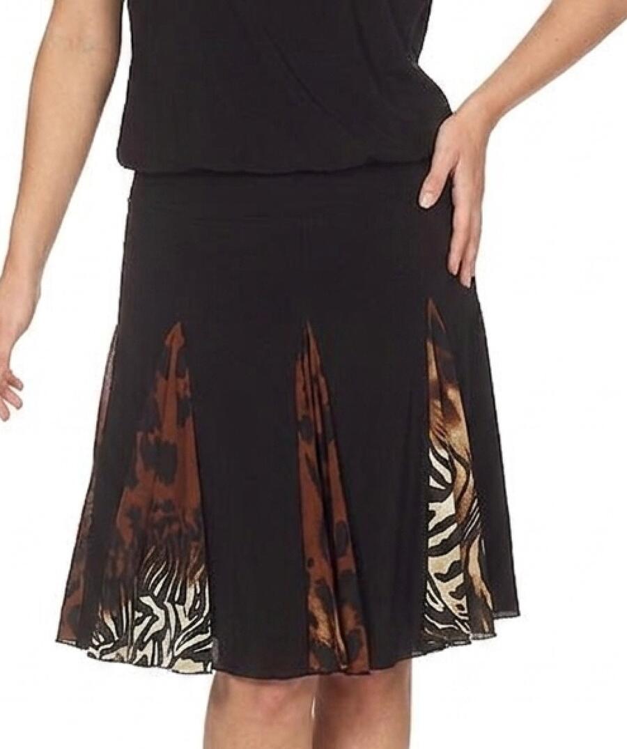DRESS FOR DANCE A WHEEL WITH INSERTS SPOTTED FABRIC 4-0069D