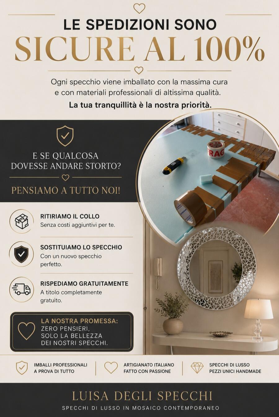 Specchio  personalizzabile "Trendy"
