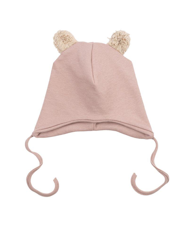 Cappello con orecchie di peluche – Cotone biologico GOTS