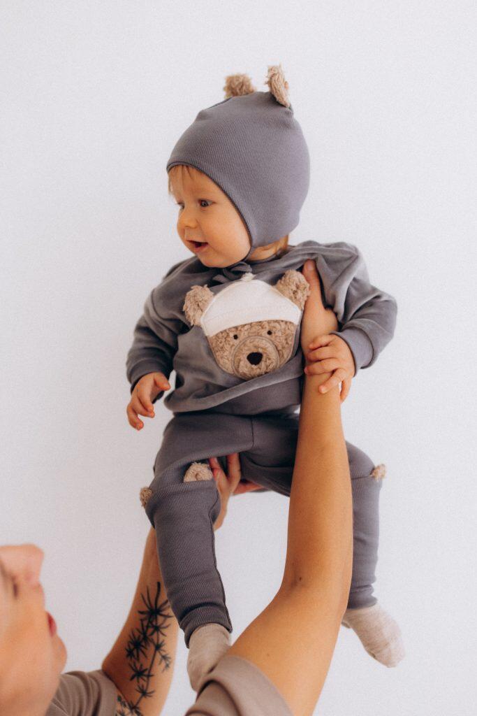 Cappello con orecchie di peluche – Cotone biologico GOTS