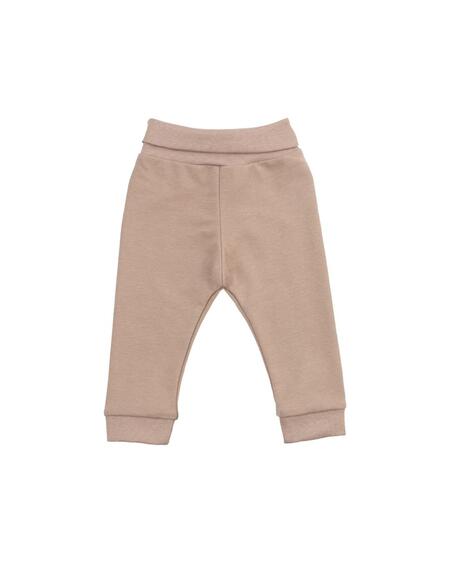 Pantaloni sweat in cotone biologico – Taupe 