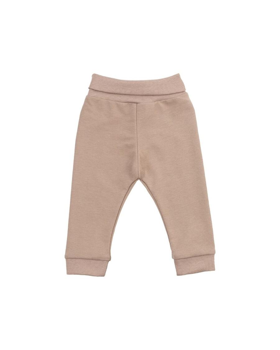 Pantaloni sweat in cotone biologico – Taupe 
