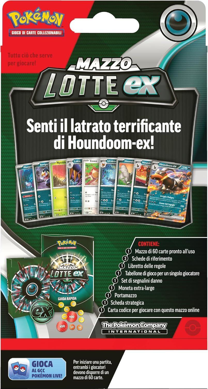 Pokémon Mazzo Lotte ex Houndoom-ex del GCC (mazzo di 60 carte pronto all’uso), edizione in italiano