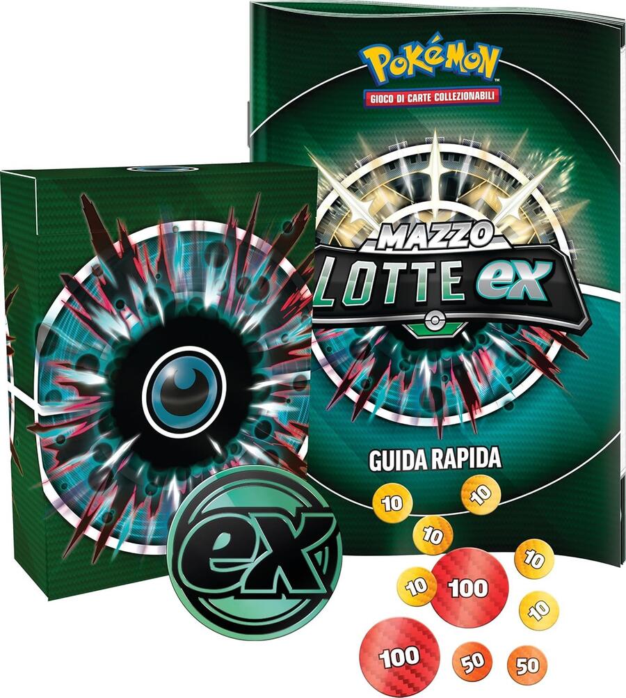 Pokémon Mazzo Lotte ex Houndoom-ex del GCC (mazzo di 60 carte pronto all’uso), edizione in italiano