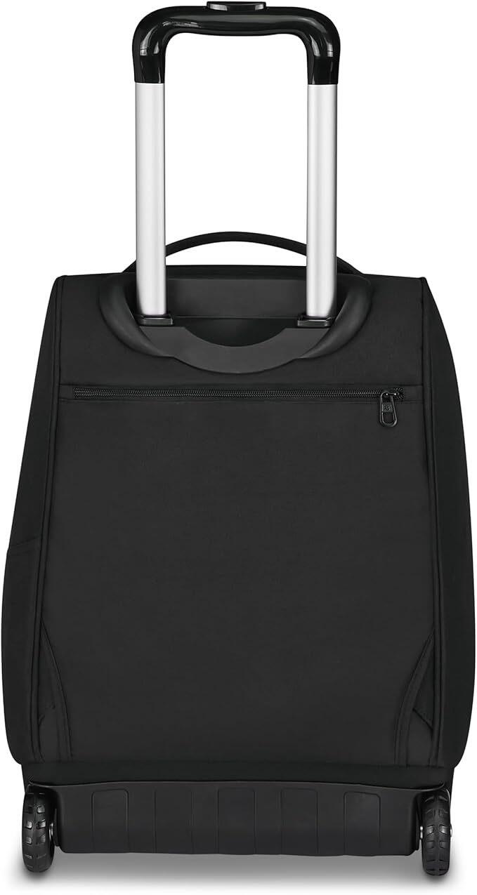 Invicta Trolley Scuola Fisso New Benin Solid, Nero, 2 in 1, Doppio Uso, Trolley e Zaino, Zaino Scuola Viaggio, Ragazzo e Ragazza
