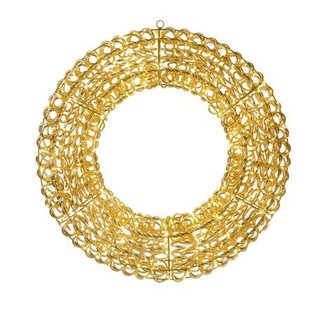 L'Oca Nera Corona Natalizia Luminosa "Luci in Festa" — 720 LED, Ø60 cm, oro