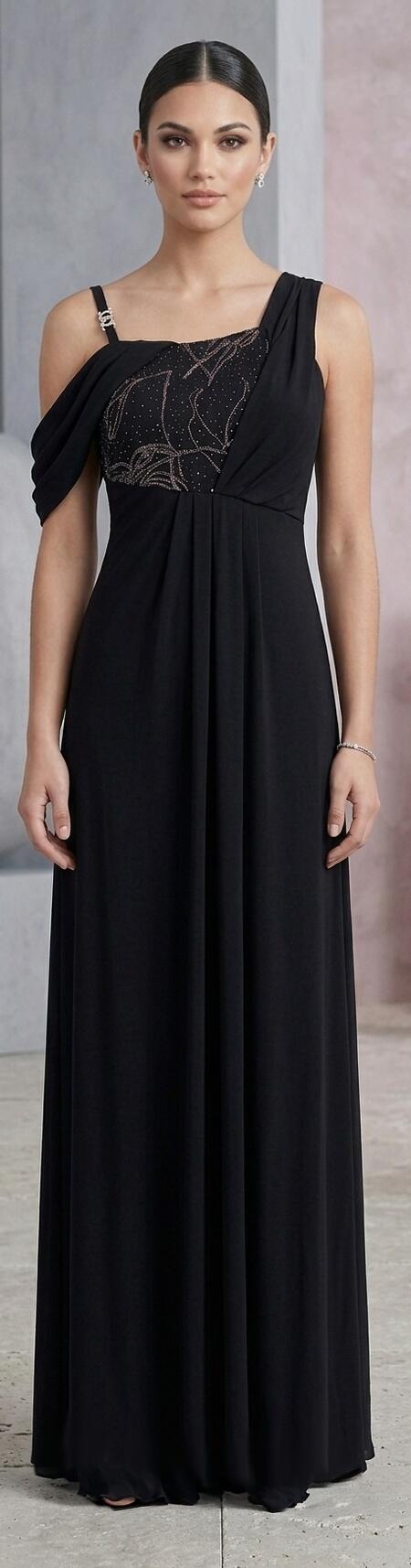 1040 Abito in jersey maglina elastica con corpetto in tulle brillatinato 