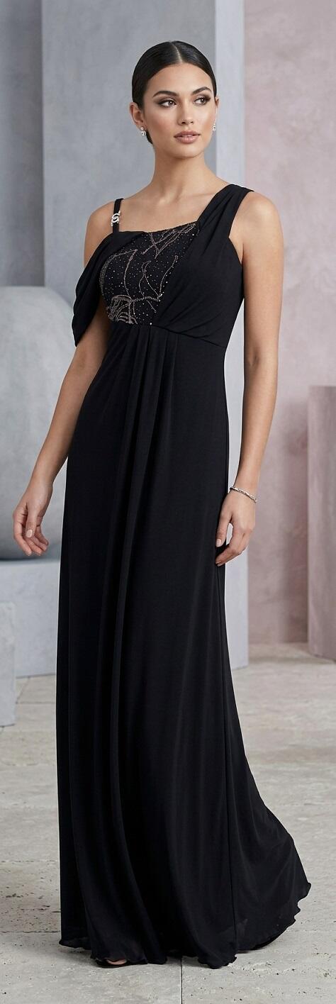 1040 Abito in jersey maglina elastica con corpetto in tulle brillatinato 