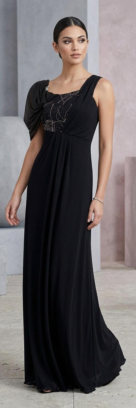 1040 Abito in jersey maglina elastica con corpetto in tulle brillatinato 