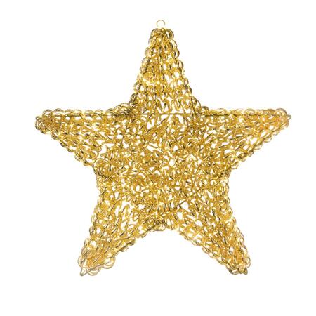 L'Oca Nera Stella Natalizia Luminosa "Luci in Festa" — 720 LED, 58x58 cm, oro